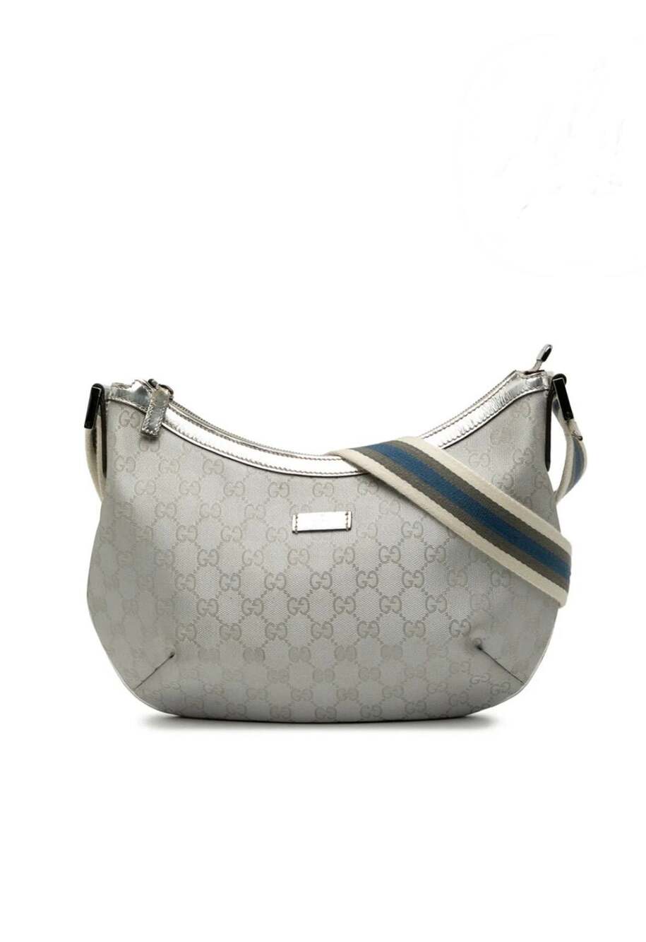 Gucci Shoulder Bag: Silver GG Fabric